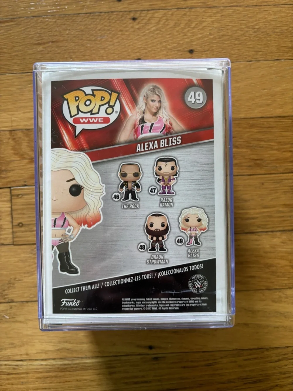 Funko Pop! WWE Alexa Bliss #49 with Pink Autograph - Picture 3 of 4